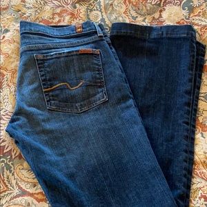 7 for All Mankind Denim Boot Cut Jeans    (MC)